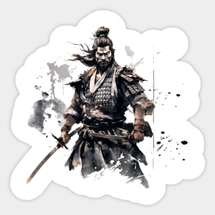 a samurai ink Sticker